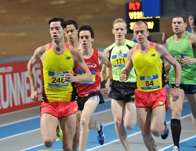 Sjaak tijdens de 1500m finale