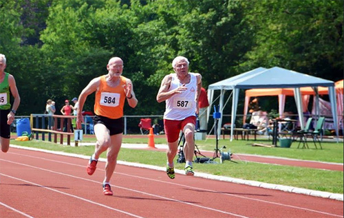 finale 100 meter NK Masters 2013 (foto: Gerhard Stegeman)