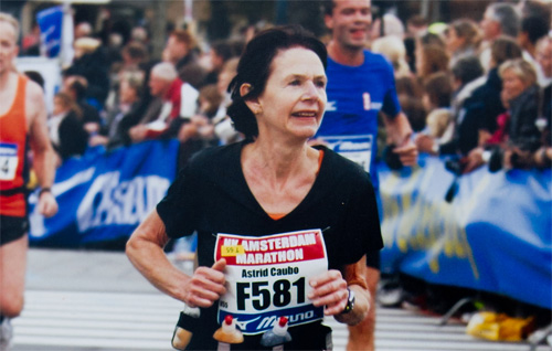 Astrid Caubo veroverde bij het NK marathon in Amsterdam 2011 de derde plaats