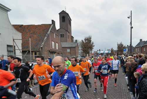 de eerste meters door het schilderachtige Drunen