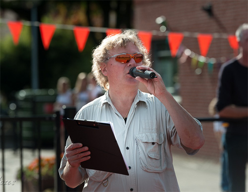 speaker tijdens de clubkampioenschappen 2013