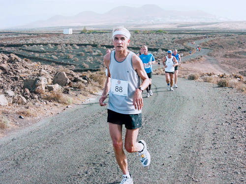 Lucas Bakker tijdens een 4-daagse Challenger op Lanzarote in 2009