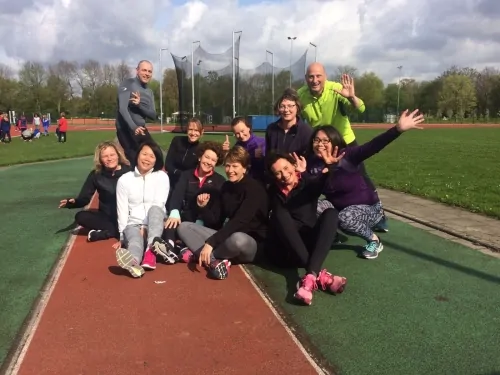 Start-to-run-groep met trainer Dirk Beelen