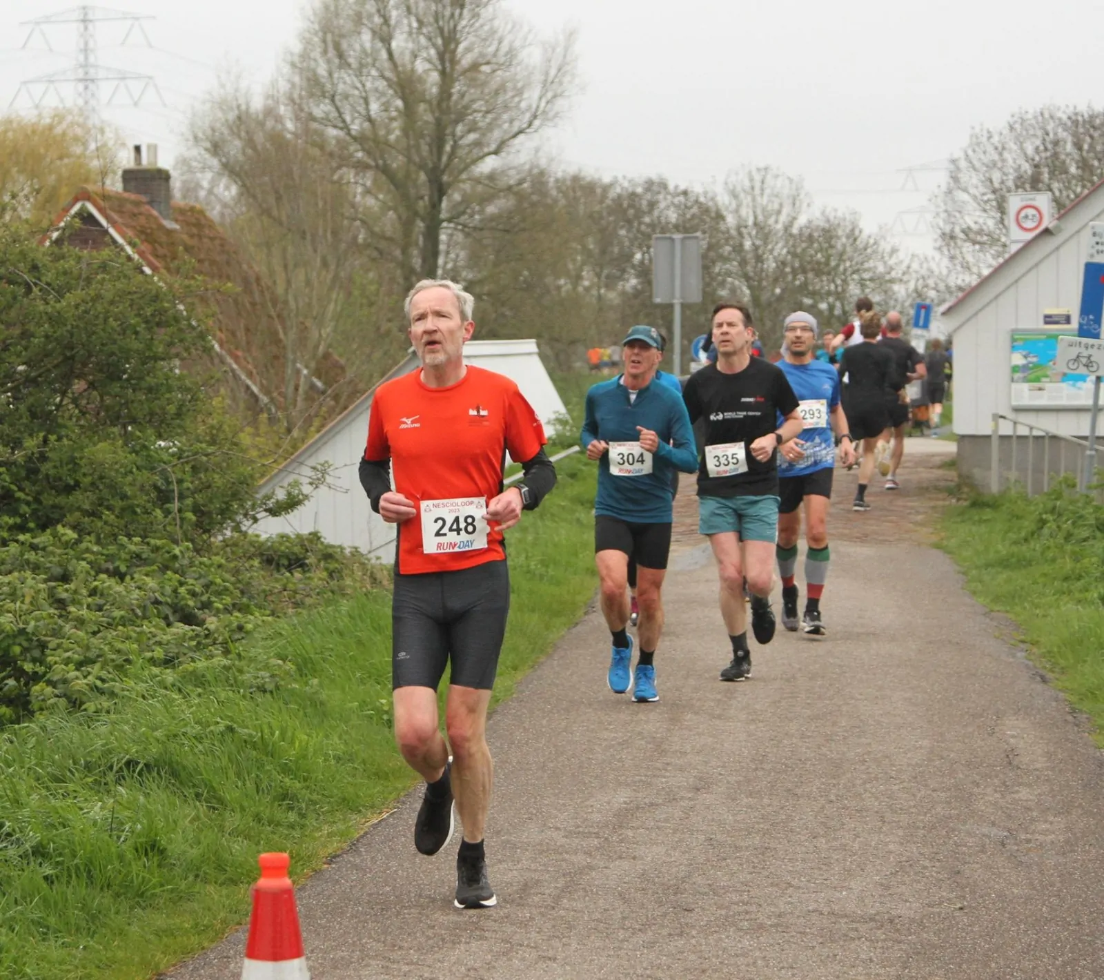 Erik Baijards in actie tijdens Nescioloop