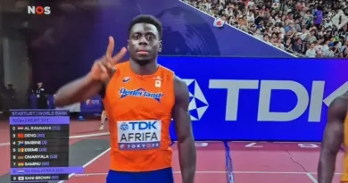 Elvis Afrifa en Job Geerds bij WK in Tokio <h4>Elvis wint brons met estafetteploeg!</h4>