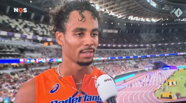 Elvis Afrifa en Job Geerds bij WK in Tokio <h4>Job Geerds door naar halve finale 110 meter horden</h4>